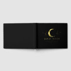 Celestial Black Wedding Guest Book CR