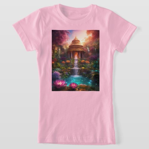 Celestial Bloom A Magical Garden T_Shirt