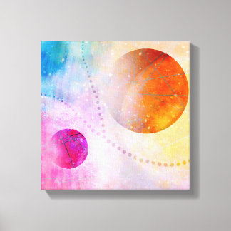 Celestial Bloom – Abstract Canvas Print