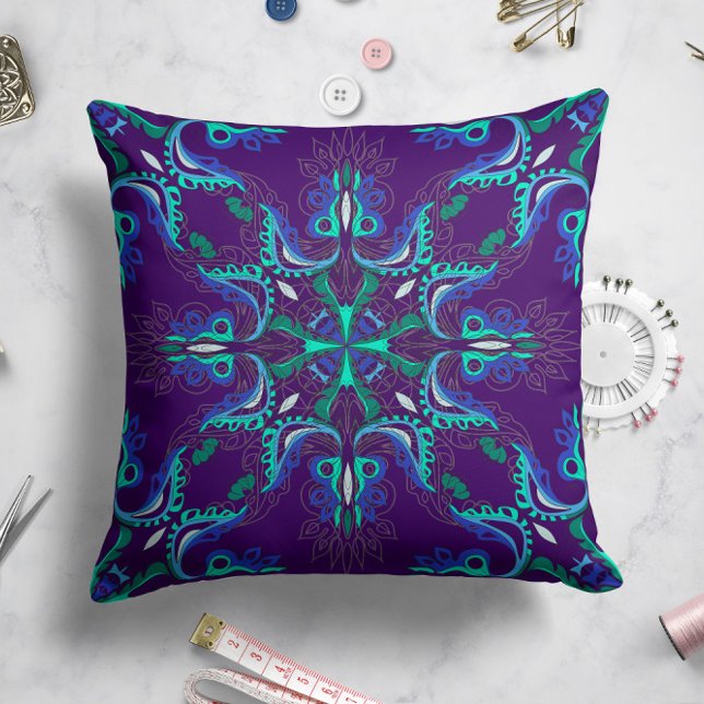 Celestial Bloom Star Pillow in Purple (Creator Uploaded)