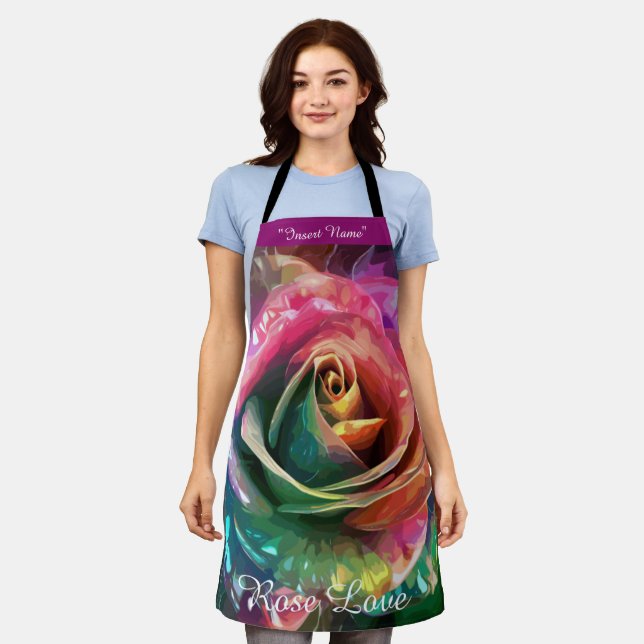 Celestial Blossom: Alien Rose Apron (Worn)