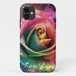 Celestial Blossom: Alien Rose iPhone 11 Case