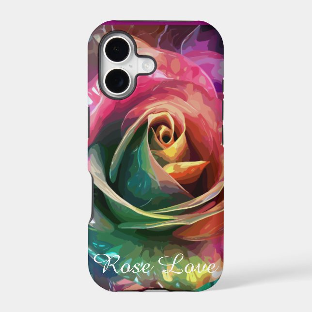 Celestial Blossom: Alien Rose Iphone Case (Back)