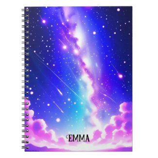 Celestial Blue and Pink Galaxy Custom Name