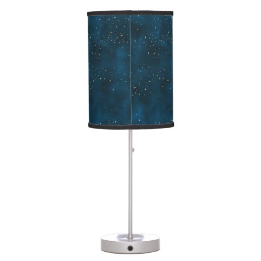Celestial Blue and White Starry Night Table Lamp (Back)