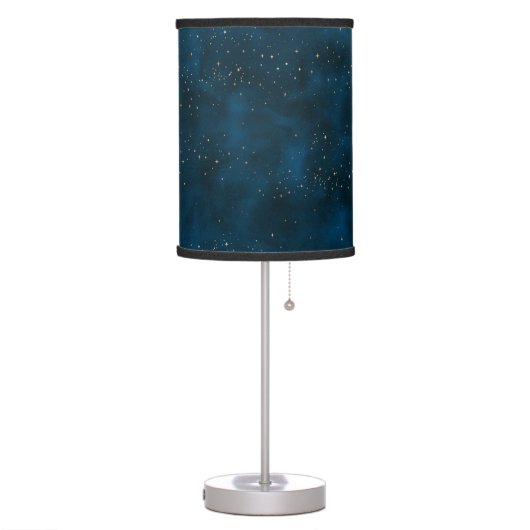 Celestial Blue and White Starry Night Table Lamp (Left)