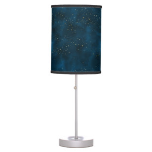 Celestial Blue and White Starry Night Table Lamp