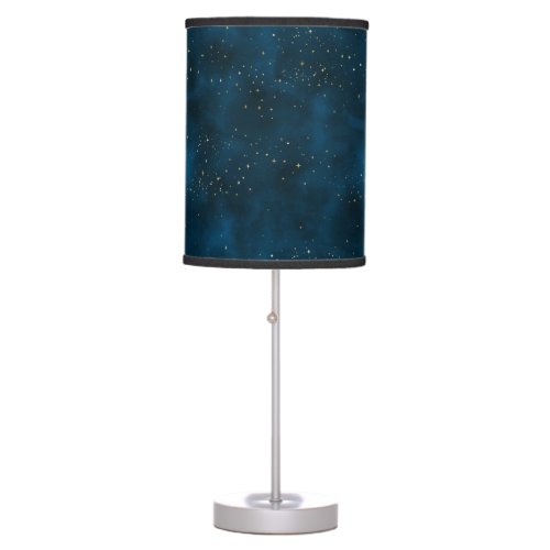 Celestial Blue and White Starry Night Table Lamp