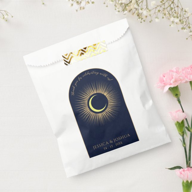 Celestial Blue Arch Mystical Sun Moon Favor Bag (Sealed)