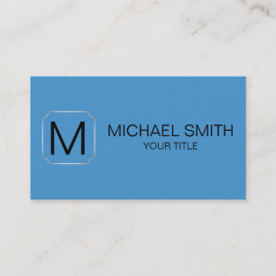 Celestial blue color background business card