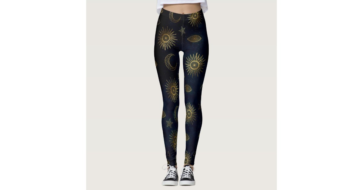 Legging Leggens do Tema Celestial e Sun | Zazzle Brasil