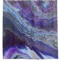 Celestial Blue & Purple Abstract