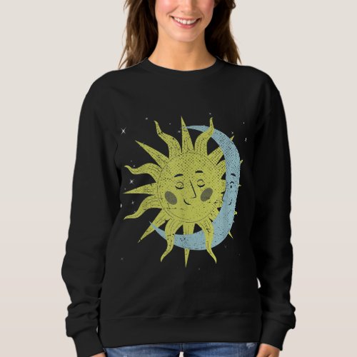 Celestial Bodies Galaxy Outer Space Sun Moon Astro Sweatshirt