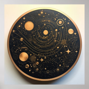 Celestial bodies poster