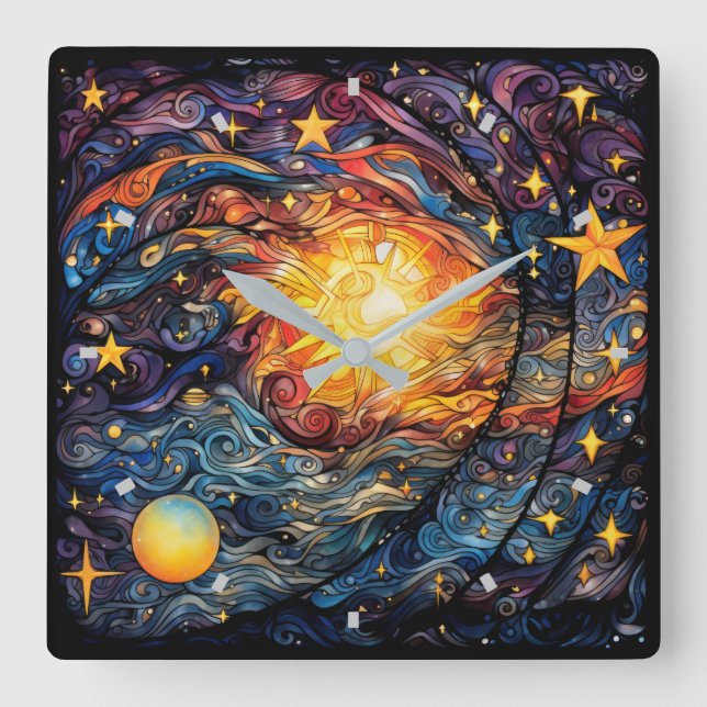 Celestial Bodies Wall Clock (Front)
