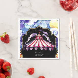 Celestial Boho Circus Birthday Napkins