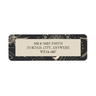 Celestial Boho Return Address Label