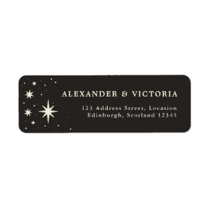 Celestial Boho Tarot Return Address Label