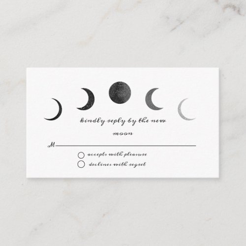 Celestial Boho Wedding Invitation Enclosure Card