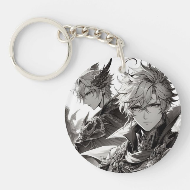 Celestial Bonds: The Divine Embrace Keychain (Front)