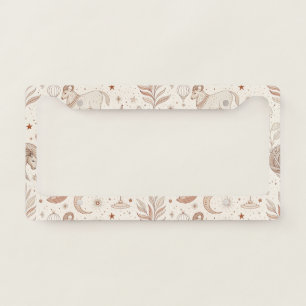 Celestial Botanical Pattern (1) License Plate Frame
