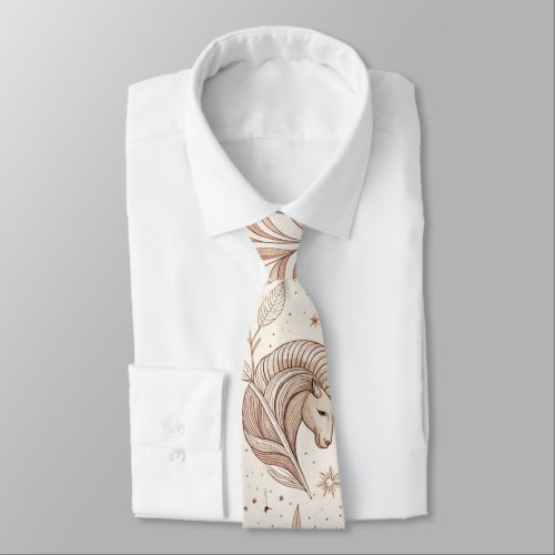 Celestial Botanical Pattern (1) Neck Tie