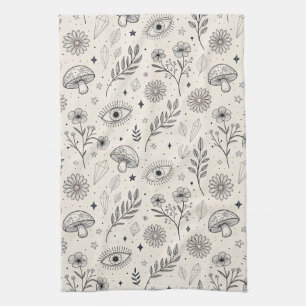 Celestial Botanical Pattern (3) Kitchen Towel