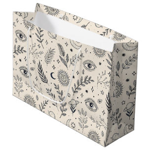Celestial Botanical Pattern (5) Large Gift Bag