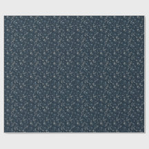 Celestial Botanical Seamless Pattern — Midnight In