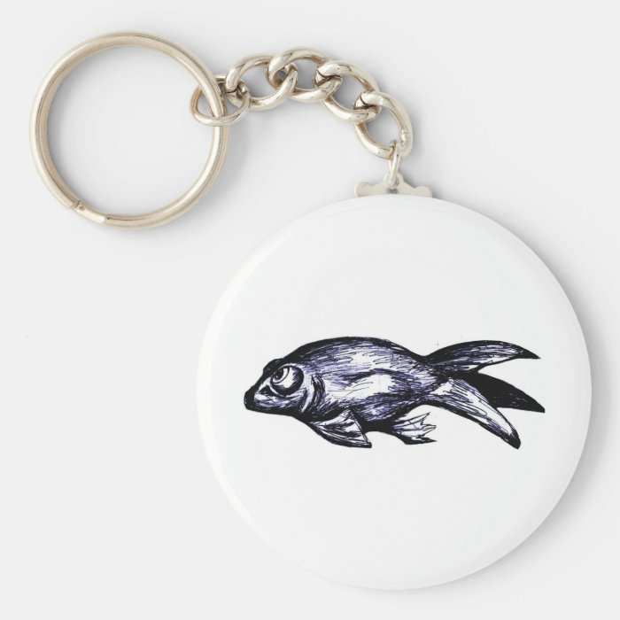 Celestial (Bubble Eye) Goldfish Keychain