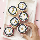 Celestial Bumblebee Moon Honey Baby Shower Edible Frosting Rounds