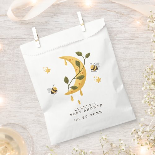 Celestial Bumblebee Moon Honey Baby Shower Favor Bag