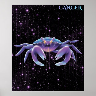 Celestial Cancer – Astrology Art Poster