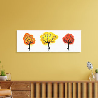 Celestial Canopy: Autumn Glow - Canvas Print