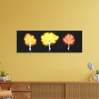 Celestial Canopy: Autumn Nights - Canvas Print
