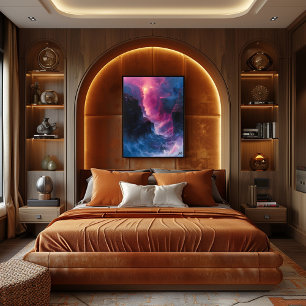 Celestial Canyon: Majestic Cosmic Rift Poster
