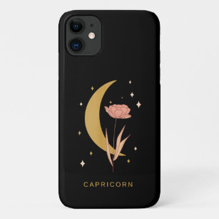 Celestial Capricorn Botanical Horoscope Astrology  iPhone 11 Case