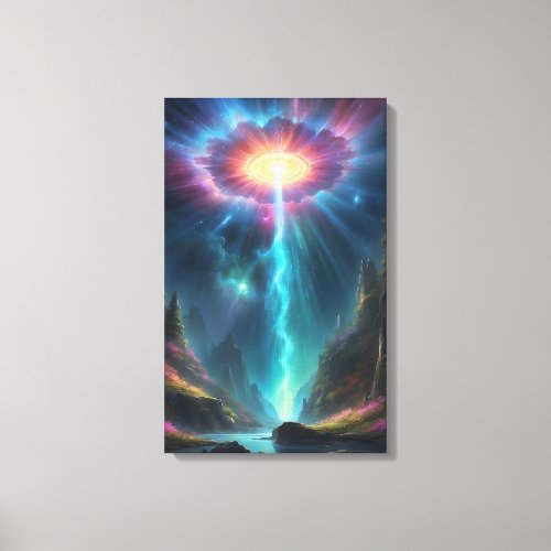 Celestial Cascade Canvas Prints _ Unveiling the My