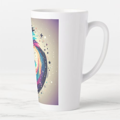 Celestial Cascade Gravity Designs Latte Mug