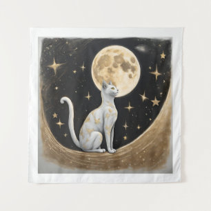 Celestial Cat Gift For Cat Lovers Tapestry
