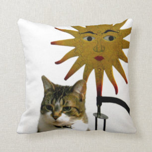 Celestial Cat Throw Pillow