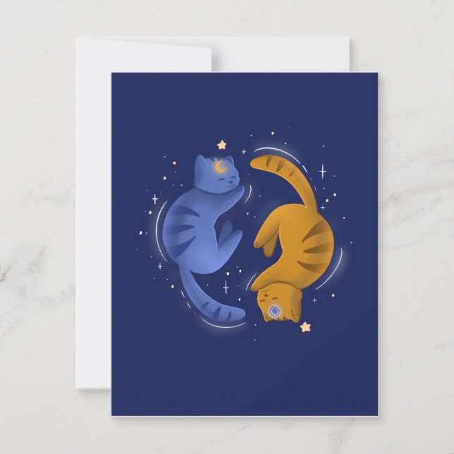 Celestial Cats Notecard (Front)