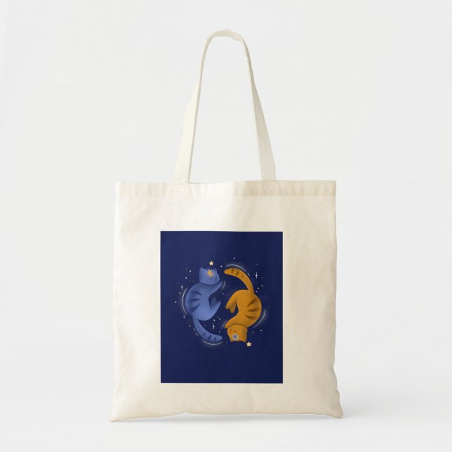 Celestial Cats Tote Bag (Front)