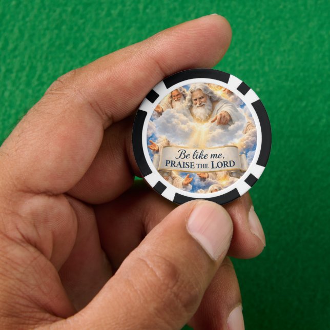 Celestial Christian poker chip (Hand)