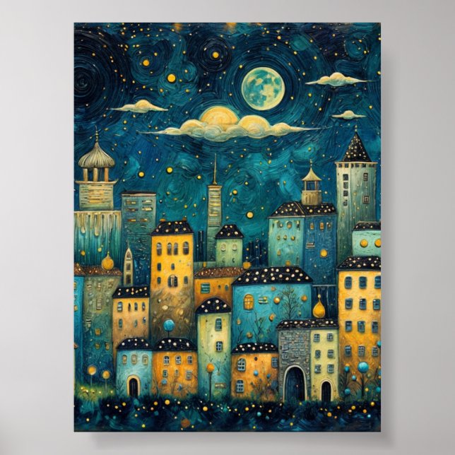 Celestial Cityscape Poster (Front)