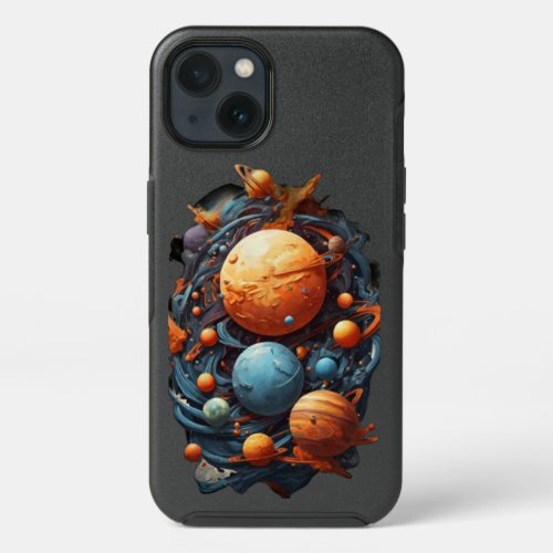 Celestial Collision  Embrace the cosmic Choas iPhone 13 Case