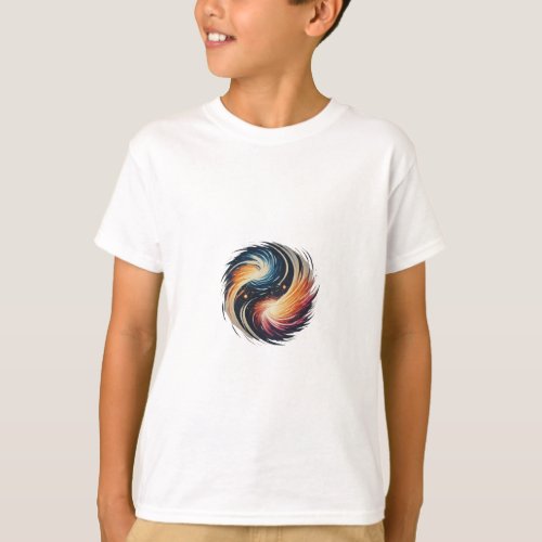 Celestial Collision Gravity_Inspired T_Shirt Desi