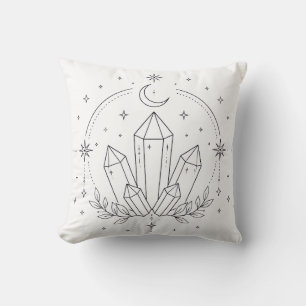 Celestial Coloring Book Pillow Gem Stones