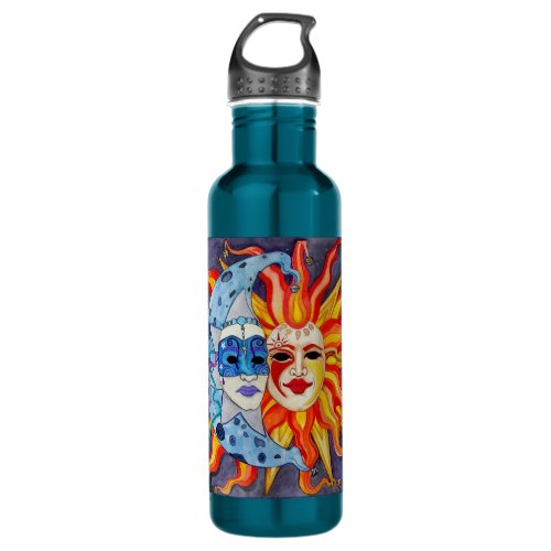 Celestial Comedy and Tragedy Stainless Steel Water Bottle
