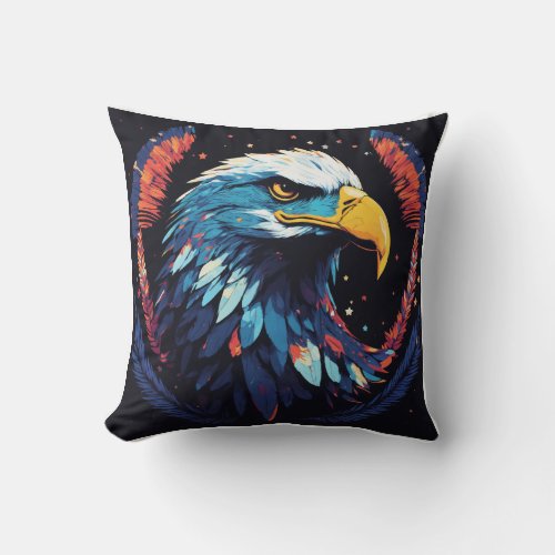 Celestial Comfort Eagle Pillow